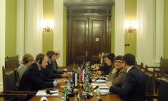 28 May 2013 The members of the Foreign Affairs Committee in meeting with the delegation of the Estonian Parliament’s European Union Affairs Committee 